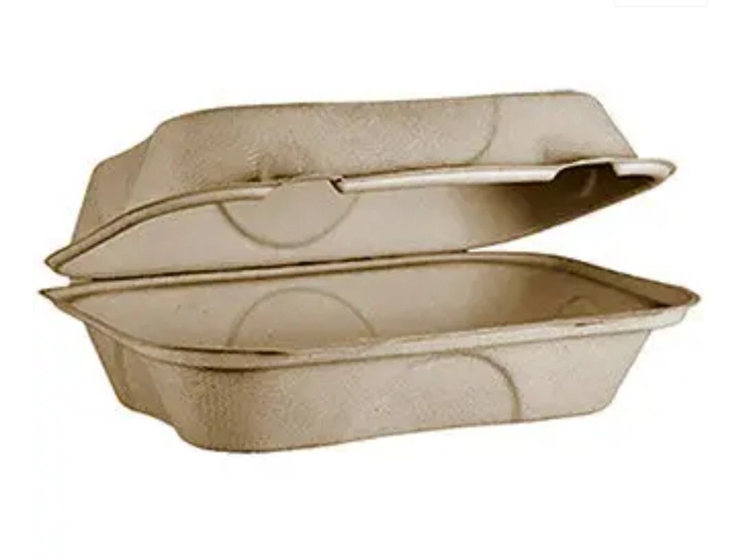 WorldCentric 1 Compartment Takeout Food Containers 100 Pack 9x6x3 Hoagie Box