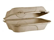 WorldCentric Avant Grub 1 Compartment Takeout Food Containers 100 Pack 9x6x3 Box