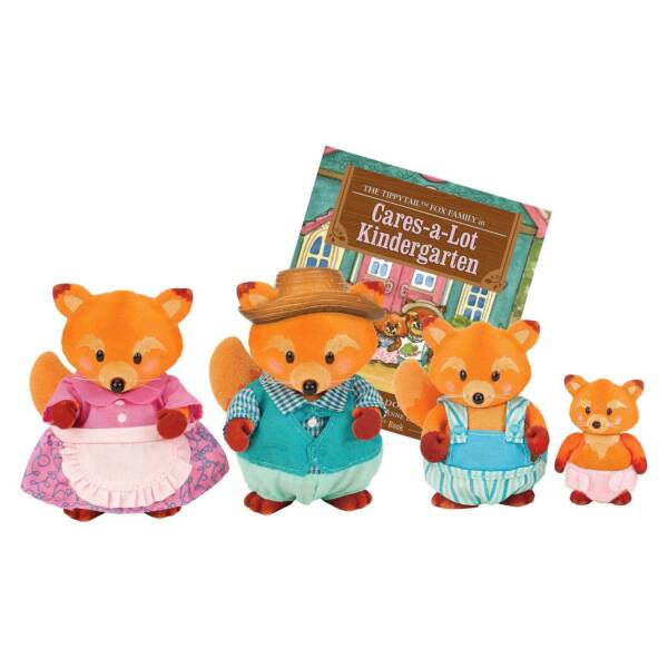 Lil Woodzeez Tippytail Fox Family in Cares A Lot  Kindergarten Figure Set