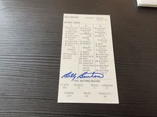 Billy Bruton STRAT-O-MATIC Signed Card Debut.1953 C