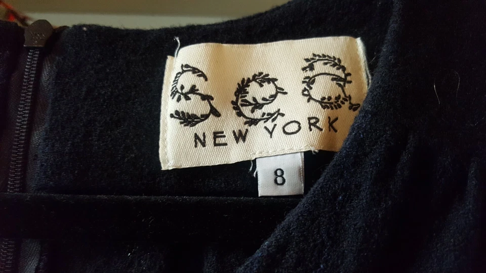 Sea New York Designer Jumpsuit Gr. 36 / S Seide Wolle Blau Navy Kurz - sehr gut! - Bild 3 von 4