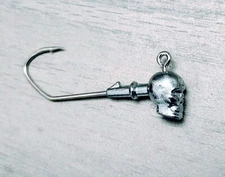 Skull jighead mold - 1/2oz x Victory 11635 5/0 production mold with 5 cavities