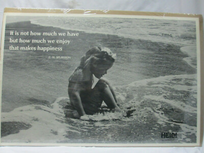 IT IS NOT HOW MUCH WE HAVE BUT HOW MUCH WE ENJOY VINTAGE POSTER CNG301