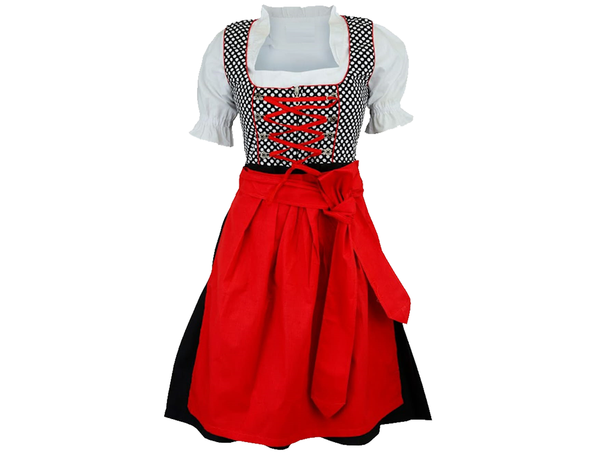 Ladies Dirndl dress, Womens Dirndl Dress, Folk Dirndl Dress, Womens German  Dress