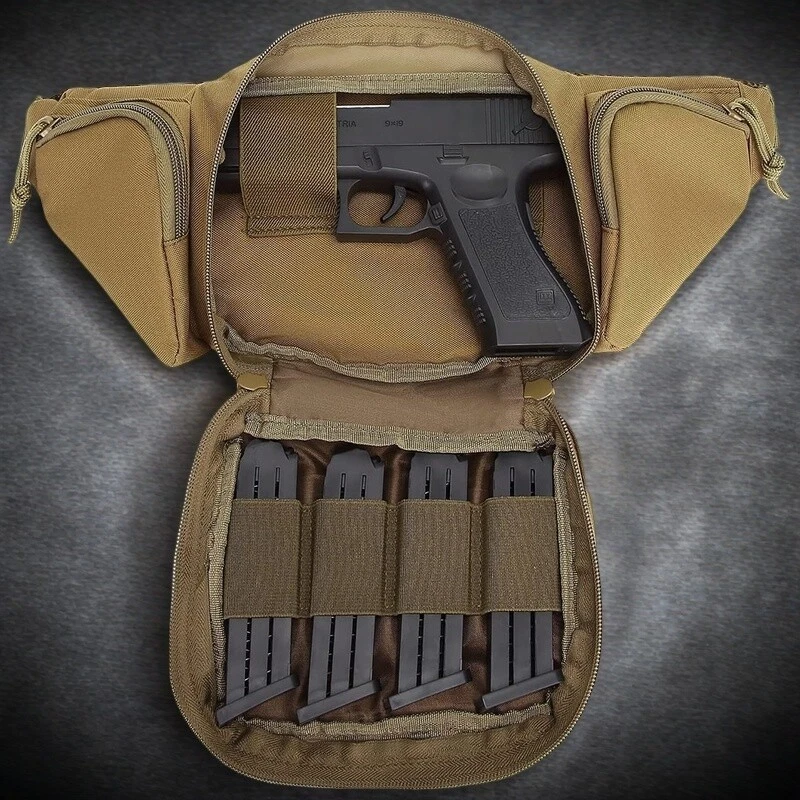 Funda táctica para pistola bolso de hombro en el pecho oculto para llevar pistola/pistola bolsa de cintura Foto 3 de 4