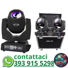 COPPIA TESTA MOBILE BEAM 7R 230w CON FLIGHT CASE ASSISTENZA 24/24
