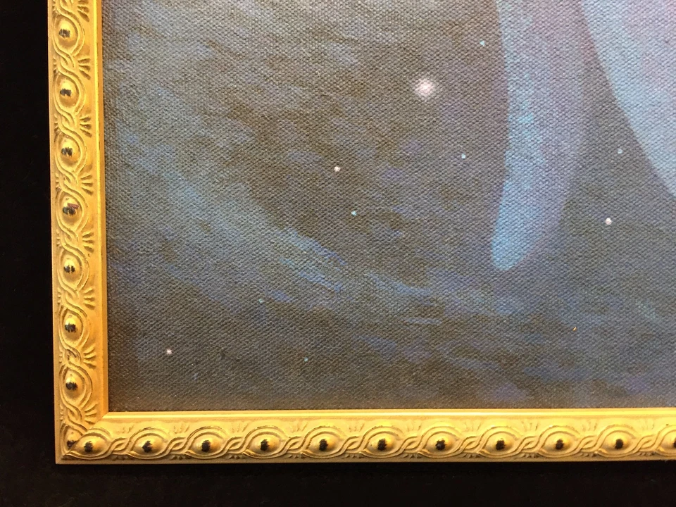 Rawat Vongla Acrílico sobre Lienzo Cara de Buda, Firmado, Enmarcado, 23 1/4" x 17 1/2" Foto 4 de 4