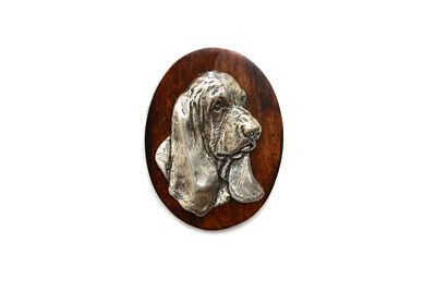 Basset Hound II Dog show brooch, starter number clip, dog pin by Art-Dog  UK