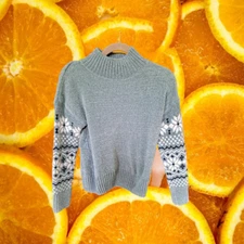 Christian Siriano Green Sweater Designed Sleeves Size XS