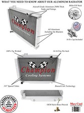 Kool Champion 2 Row All Aluminum Radiator For 1981 1982 Jeep Cj5 Ec58
