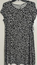 Chaus New York Career Casual Black & White Short Sleeve Dress Sz XXL NWT Sale!!!