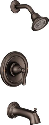 Moen Brantford Badewannen-/Dusch-Armatur In Oil Rubbed Bronze, 5 Zoll, Für Posi-Temp Ventil
