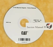 SEBP1874 CAT 3116 Marine Engine Parts Manual Book CD 4KG
