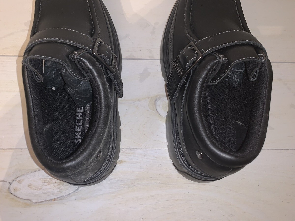 Skechers Mens Regulators Takeover 4327 Loafer Black Leather  display picture 1