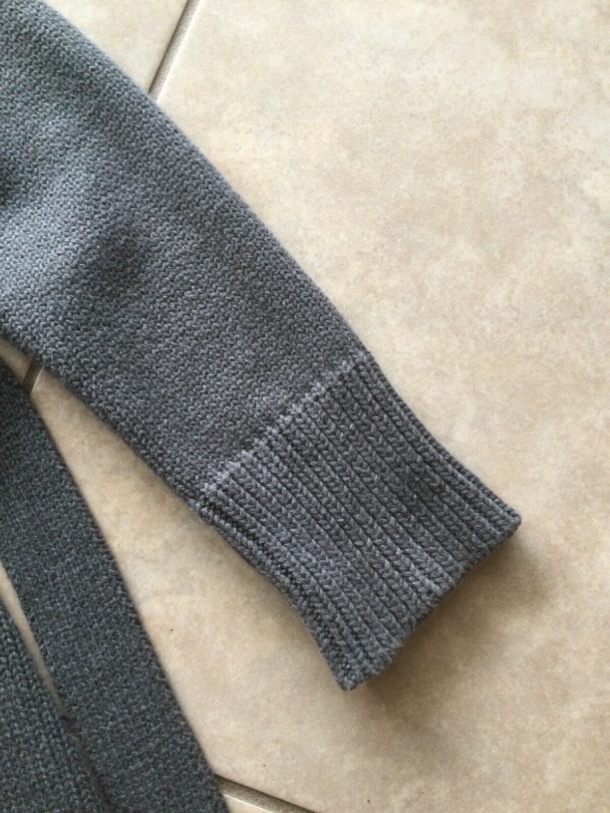 WOMEN'S BASIC EDITIONS GRAY LONG SWEATER WITH BEL… - image 3