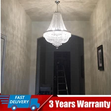 Antique Vintage Ceiling Lighting Pendant Lamp French Empire Crystal Chandelier