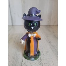 Halloween Bobble cat witch home decor trick or treater