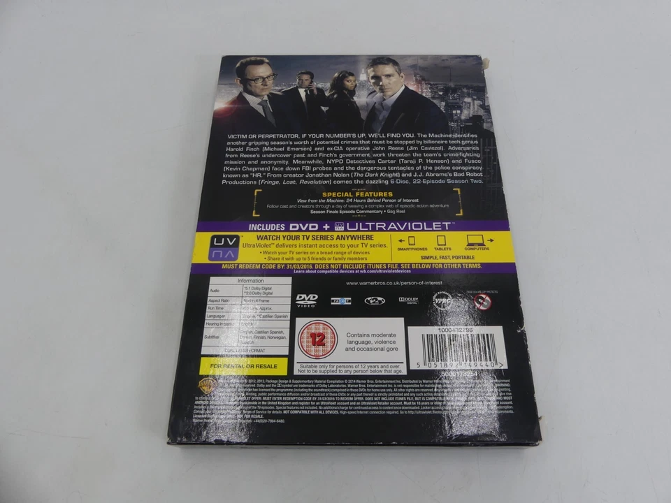 Person of Interest: The Complete Second Season 6 DVD BOX SET REGION 2 - Image 2 of 4