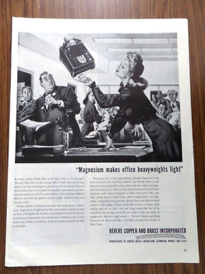 1945 Revere Copper Brass Ad Magnesium Office Adding Machines | eBay