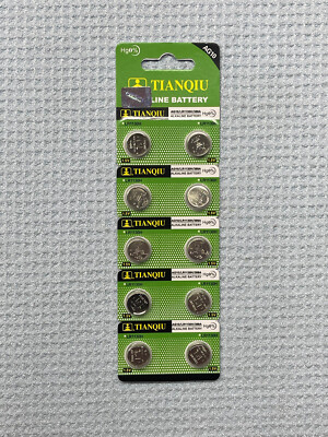 10 PK AG10 V10GA 389 E390 SR54 SG10 LR1130 G10A 0%Hg ALKALINE CALCULATOR BATTERY