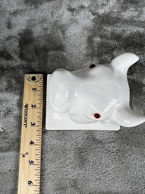 Vintage Ceramic Cow Wall Art White Ceramic Bull Steer Head Wall