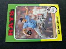 2024 Topps Heritage Baseball Card # 285 Jacob Lopez - Tampa Bay Rays (NM)