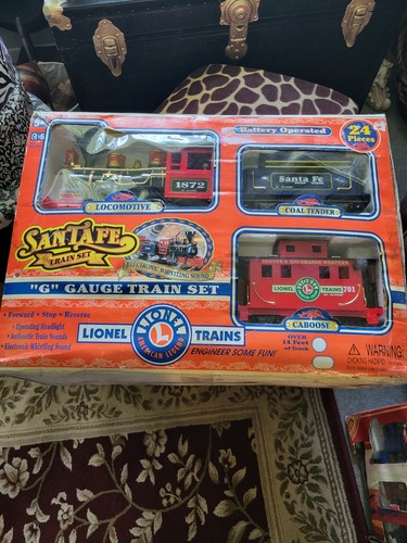 Lionel Santa Fe "G" Gauge Train Set Vtg 24 PC 14 Ft Of Track 2000 #62048 - Picture 21 of 21