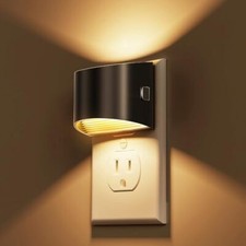 Dusk to Dawn Adjustable LED Night Lights 2 Pack, 3000K Soft White