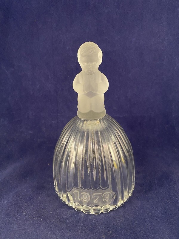 1979 Frosted & Clear Crystal Goebel Bell WESTERN GERMANY