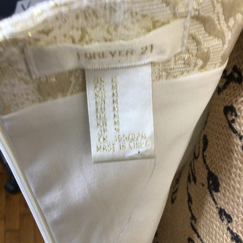 Cami top donna Forever 21 tessuto texture panna taglia media - Foto 5 di 7
