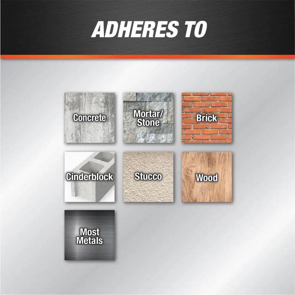 Concrete and Mortar Filler 10.1 Gray Latex Sealant (2-Pack)