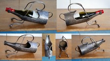 Weinflaschenhalter versilbert Tisch-Weinregal, Weinhalter Weinflaschenst