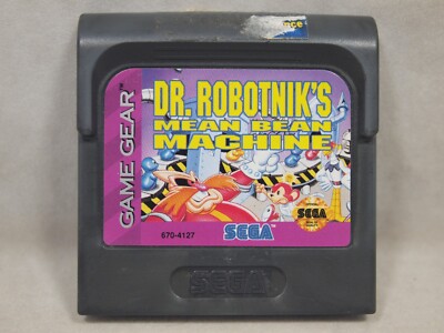 Dr. Robotnik's Mean Bean Machine (SEGA Game Gear) Authentic Cart Only ...