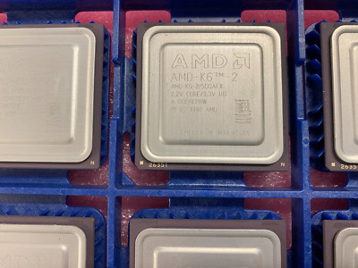 Vintage & New AMD-K6-2/500AFX 2.2V Core / 3.3V I/O Super Socket 7  Made in 1999