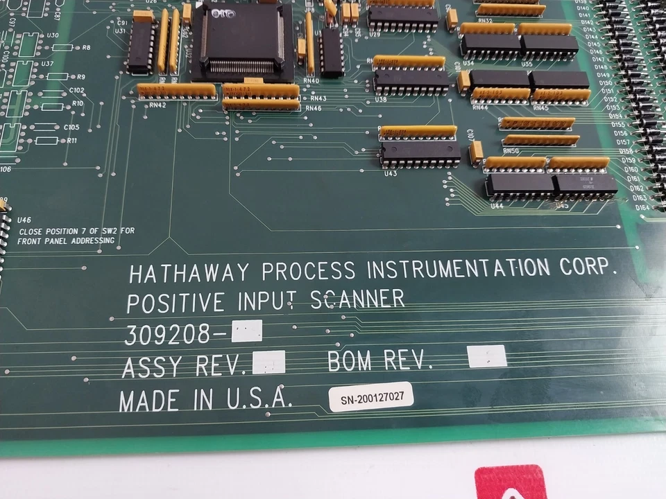 Hathaway Process 309208 Positive Input Scanner 806434 001 Rev: B - Image 2 of 4