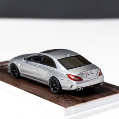 MJ 1/64 Scale Mercedes-Benz CLS 63 AMG Silver Diecast Car Model