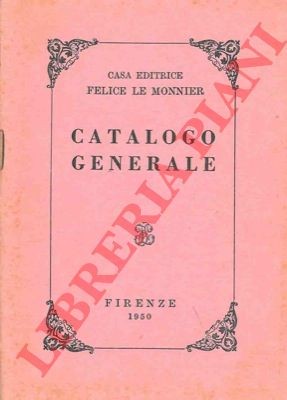Catalogo editoriale - Le - Catalogo generale. 1950.
