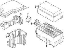 Genuine Nissan Fuse Box Cover 284B8-7JA0D