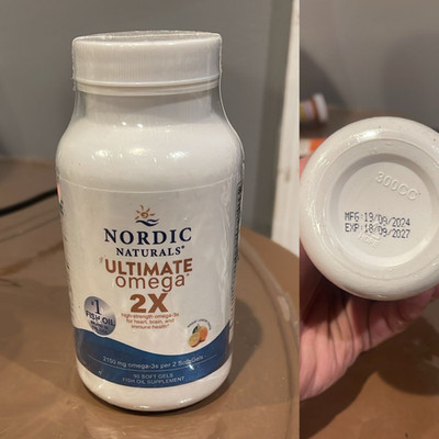 Nordic Naturals Ultimate Omega 2X,Lemon Flavor-90 Soft Gels 2150mg Omega, EXP27