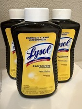 Lot of 3 Lysol Concentrate Disinfectant Original Scent 12 oz