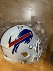 Keon Coleman Signed Full Size Speed Rep Helmet TSE Witnessed BILLS