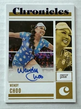 2023 Panini Chronicles WWE - Wendy Choo Blue Autograph /49 CS-WCH
