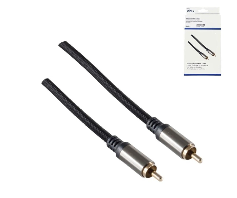 DINIC HQ Koaxialkabel schwarz Stecker 1907286 3990₽