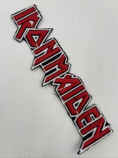Iron Maiden Rock Band Logo Patch: Iron On, Quality Embroidery, 1.5  X 5.75  