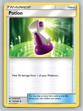 Pozione 127/149 Sole e Luna Pokemon TCG Allenatore Oggetto Guarigione Carta Recupero