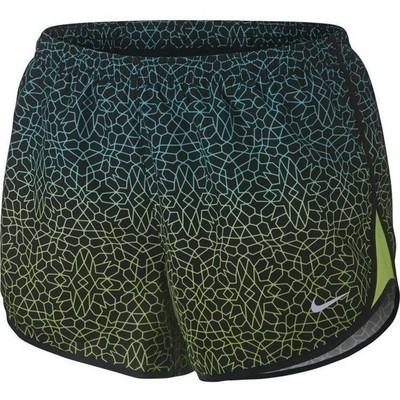 Nike Dri-fit Modern Tempo Print Running Shorts Starglass Green - S