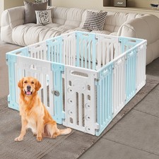 103 136 65cm Freestanding Dog Playpen Pet Safety Fence Dog Playpen With Door