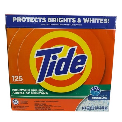 Tide MOUNTAIN SPRING Scent Powder Laundry Detergent 143 oz 125 Loads (Pack of 1)