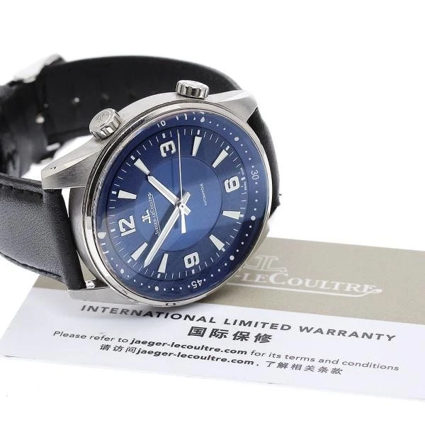 Jaeger LeCoultre — Jaeger-LeCoultre Polaris 841.8.37S/Q9008480 41mm SS Blue Dial Watch #C2292