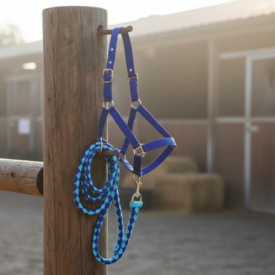 Adjustable Nylon Horse Halter Wear Resistant for Riding Barns, Stable ...